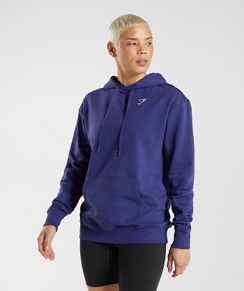 Gymshark Tränings Boyfriend Hoodie Dam Lila | SE 2736OKI